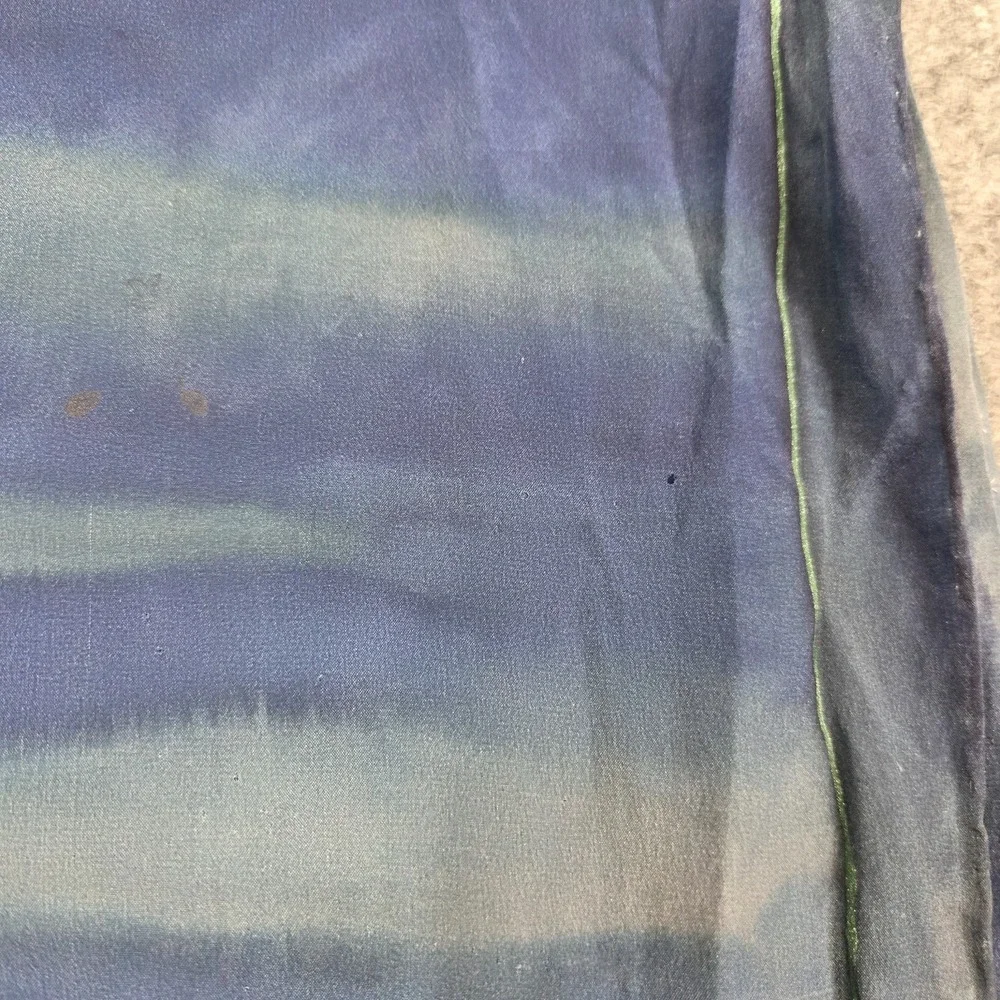 Hand painted silk scarf one of a kind Barn‎ Owl Nature Signed 65X15 Handmade